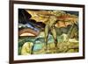 Satan Smiting Job with Sore Boils-William Blake-Framed Art Print