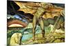 Satan Smiting Job with Sore Boils-William Blake-Mounted Art Print