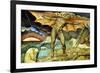 Satan Smiting Job with Sore Boils-William Blake-Framed Premium Giclee Print