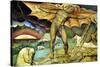 Satan Smiting Job with Sore Boils-William Blake-Stretched Canvas