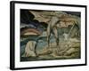 Satan Smiting Job with Sore Boils-William Blake-Framed Giclee Print