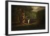 Satan Tempting Eve, from "Paradise Lost" by John Milton-John Martin-Framed Giclee Print