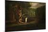 Satan Tempting Eve, from "Paradise Lost" by John Milton-John Martin-Mounted Giclee Print