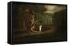 Satan Tempting Eve, from "Paradise Lost" by John Milton-John Martin-Framed Stretched Canvas