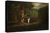 Satan Tempting Eve, from "Paradise Lost" by John Milton-John Martin-Stretched Canvas