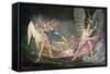 Satan Tempts Eve in the Dream, Paradise Lost by John Milton-John Martin-Framed Stretched Canvas