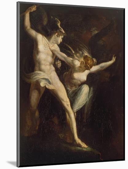 Satan Und Tod, Von Der Suende Getrennt, 1792/1802-Henry Fuseli-Mounted Giclee Print