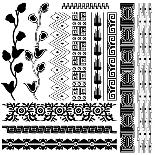 Ancient American Pattern On White-Sateda-Art Print