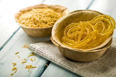 'Jalebi'- an Indian Sweet in a Natural Cup.-satel-Photographic Print