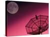 Satellite, Antenna, and Moon-David Carriere-Stretched Canvas