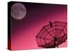 Satellite, Antenna, and Moon-David Carriere-Stretched Canvas