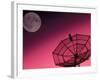 Satellite, Antenna, and Moon-David Carriere-Framed Photographic Print