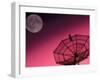 Satellite, Antenna, and Moon-David Carriere-Framed Photographic Print