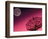 Satellite, Antenna, and Moon-David Carriere-Framed Photographic Print