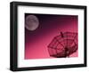 Satellite, Antenna, and Moon-David Carriere-Framed Photographic Print