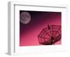 Satellite, Antenna, and Moon-David Carriere-Framed Photographic Print