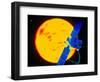 Satellite Around the Sun-Greg Smith-Framed Photographic Print