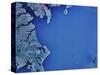 Satellite Image of Chesapeake Bay and Annapolis, Maryland-Stocktrek Images-Stretched Canvas