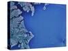 Satellite Image of Chesapeake Bay and Annapolis, Maryland-Stocktrek Images-Stretched Canvas