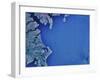 Satellite Image of Chesapeake Bay and Annapolis, Maryland-Stocktrek Images-Framed Photographic Print