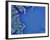 Satellite Image of Chesapeake Bay and Annapolis, Maryland-Stocktrek Images-Framed Photographic Print