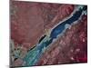 Satellite Image of Gastineau Channel and Juneau, Alaska-Stocktrek Images-Mounted Photographic Print