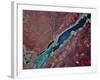 Satellite Image of Gastineau Channel and Juneau, Alaska-Stocktrek Images-Framed Photographic Print