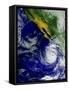 Satellite Image of Hurricane Nora Over the Pacific-null-Framed Stretched Canvas
