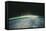 Satellite Image of Northern Lights on the Horizon-Stocktrek-Framed Stretched Canvas