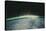 Satellite Image of Northern Lights on the Horizon-Stocktrek-Stretched Canvas