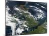 Satellite Image of Smog Over the United Kingdom-Stocktrek Images-Mounted Photographic Print