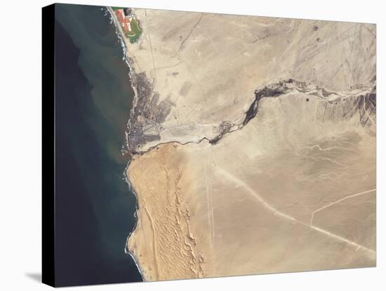 Satellite Image of the Swakop River in the Western Part of Namibia-Stocktrek Images-Stretched Canvas