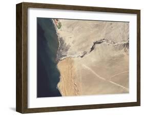 Satellite Image of the Swakop River in the Western Part of Namibia-Stocktrek Images-Framed Premium Photographic Print