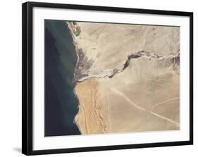 Satellite Image of the Swakop River in the Western Part of Namibia-Stocktrek Images-Framed Photographic Print