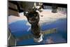 Satellite in space with view of Italy and Africa on Earth-null-Mounted Photographic Print