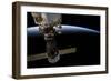 Satellite over Earth-null-Framed Photographic Print