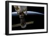 Satellite over Earth-null-Framed Photographic Print