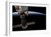 Satellite over Earth-null-Framed Photographic Print