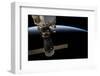 Satellite over Earth-null-Framed Photographic Print