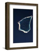 Satellite view of a group of islands in the South Pacific Ocean, Cook Islands-null-Framed Photographic Print