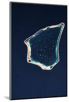 Satellite view of a group of islands in the South Pacific Ocean, Cook Islands-null-Mounted Photographic Print