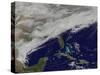 Satellite View of a Major Winter Storm over the Mid-Atlantic United States-null-Stretched Canvas