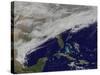 Satellite View of a Major Winter Storm over the Mid-Atlantic United States-null-Stretched Canvas