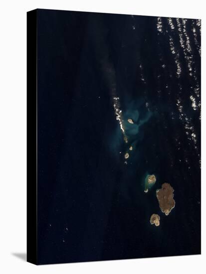 Satellite View of a New Island Forming in the Red Sea-null-Stretched Canvas