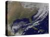 Satellite View of a Powerful Weather System in the United States-null-Stretched Canvas