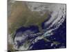 Satellite View of a Powerful Weather System in the United States-null-Mounted Photographic Print