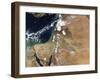 Satellite View of a Rare Winter Storm across Much of the Middle East-null-Framed Photographic Print