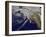 Satellite View of a Swirling Eastern Pacific Ocean Storm System-null-Framed Photographic Print