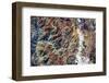 Satellite view of Andes Mountain range in San Juan Province, Argentina-null-Framed Photographic Print
