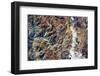 Satellite view of Andes Mountain range in San Juan Province, Argentina-null-Framed Photographic Print